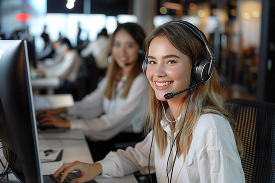 Customer service team assisting steel wire rope clients providing prompt support