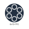 6x12+7FC PVC/PP/PE/PU/PA Coated Cable