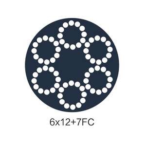 6x12+7FC PVC/PP/PE/PU/PA Coated Cable