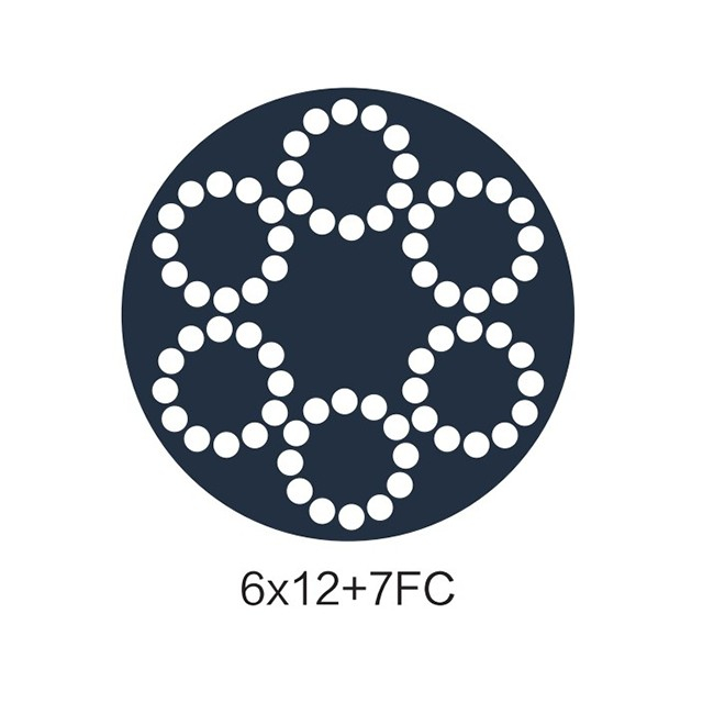 6x12+7FC PVC/PP/PE/PU/PA Coated Cable
