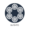 6x19+FC PVC/PP/PE/PU/PA Coated Cable