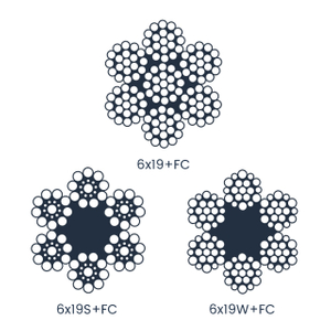 6&times;19+FC PVC Coated Steel Wire Rope