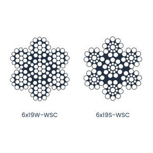 6&times;19W-WSC Hanging Basket Steel Wire Rope
